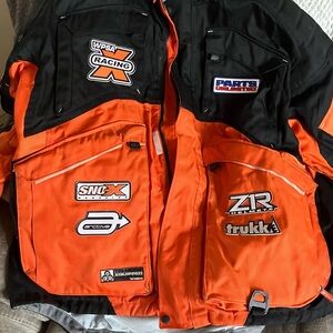 Arctiva Orange and Black Snowmobile Racing Jacket